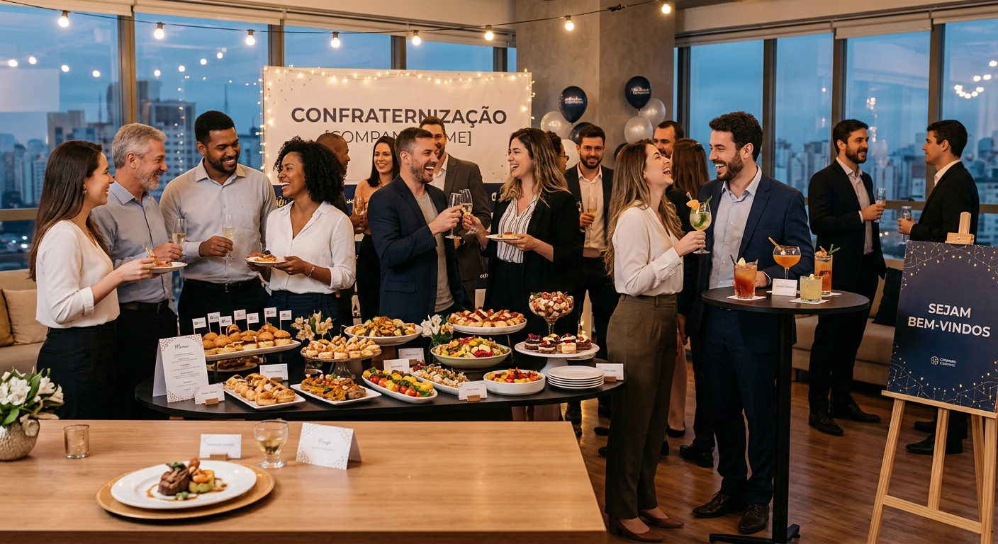 Buffet para confraternização de empresas